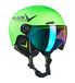 Black Crevice Leogang Vizierhelm voor kinderen, neongroen, 48-52 cm