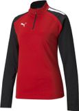 Puma Damen Trainingsjacke TeamLIGA 1/4 Zip Top W 657253 Puma Red-Puma Black-M