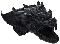Design Toscano Ranier The Gargouille Rainspout - Uitbreidingsbeeld voor dakgoot - 41 cm - Polyresin - Steengrijs