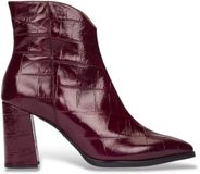 Wonders Velvet leren laarzen granaatrood