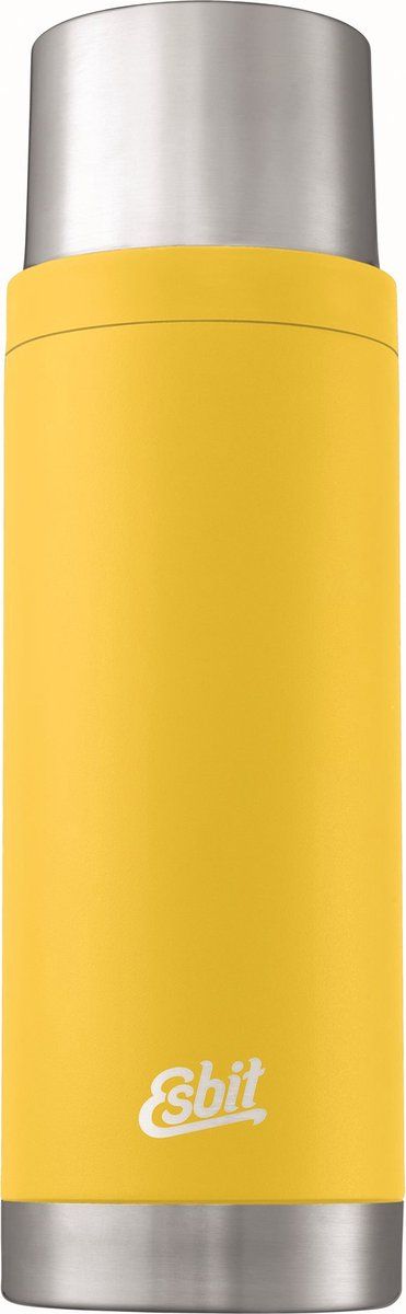 Esbit Sculptor Thermosfles - 1L - Zonneschijn Geel - RVS - 2 Bekers