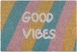 Merkloos Relaxdays Deurmat Kokos Good Vibes 40x60 cm