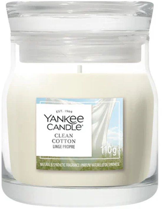 Yankee Candle Clean Cotton Small Jar Geurkaars