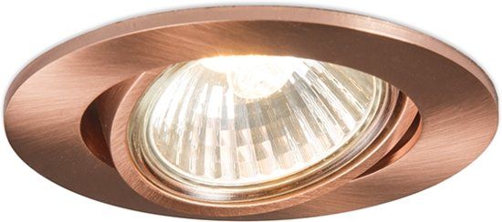 QAZQA Cisco - Inbouwspot - 1 lichts - 90 mm - koper - 8718881037856