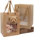 Dailygoods Sacs cadeaux avec fenêtre - 10 pièces - Brun