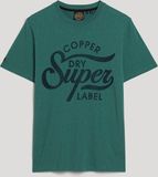 Superdry Copper Label Script Tee Drius Green Slub (M1011905A - 2AN)