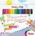 Pentel Arts SCS2E-18 viltstiften, medium punt, 18 stuks