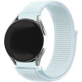 Strap-it Amazfit GTS 4 nylon bandje (licht cyaan)