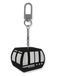 Karl Lagerfeld Porte-clés 'Ikon Gondel' gris clair / noir / blanc