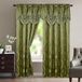 Elegant Comfort Aurora Set van 2 gordijnen in jacquard-look, met aangebrachte valance 137,2 x 213,4 cm, salie