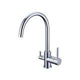 Filtri Acqua Italia 3-weg waterkraan FiltraquaItalien® verchroomd voor waterreiniger drie-weg waterreiniger