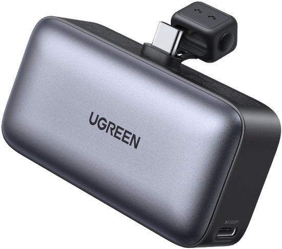 Ugreen PB503 Serie - Powerbank - 5000mAh - USB-C Ingebouwd - Grijs
