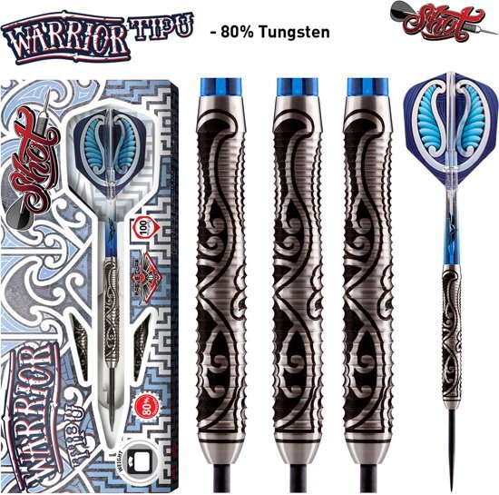 Shot Steeltip Warrior Tipu 80% 25 gram Dartpijlen