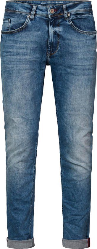 Petrol Industries Russel Regular Tapered Fit Jeans - Blauw - Maat 34 - Heren