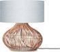 GOOD&MOJO Tafellamp Kalahari - Lichtgrijs/Rotan - Ø47cm - Modern