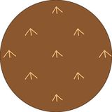 Bonateks Ronde digitaal bedrukte muismat, antislip onderkant, voor kantoor en thuis, diameter: 22 cm