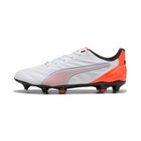 PUMA Voetbalschoen 'King Pro' knalrood / zwart / zilver / wit