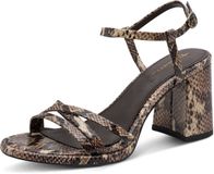 Tamaris - Dames - Sandalen met hak - Bruin - Maat 38