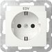GIRA 445703 SCHUKO-stopcontact, BSF-systeem 55, reinwit, glanzend