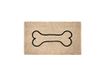 Fisura - Deurmat van Coco, Antislip, PVC, Handgeschilderd, 70 x 40 cm (Bot, Wit)