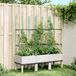Maison Exclusive - Jardinière avec treillis, blanc, 120x40x142,5 cm, PP