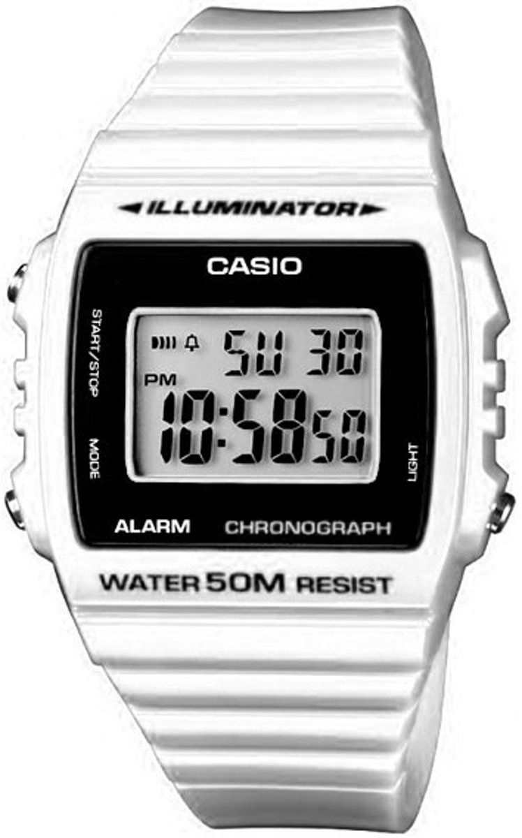 Casio Collection W-215H-7A - Wit/Digitaal