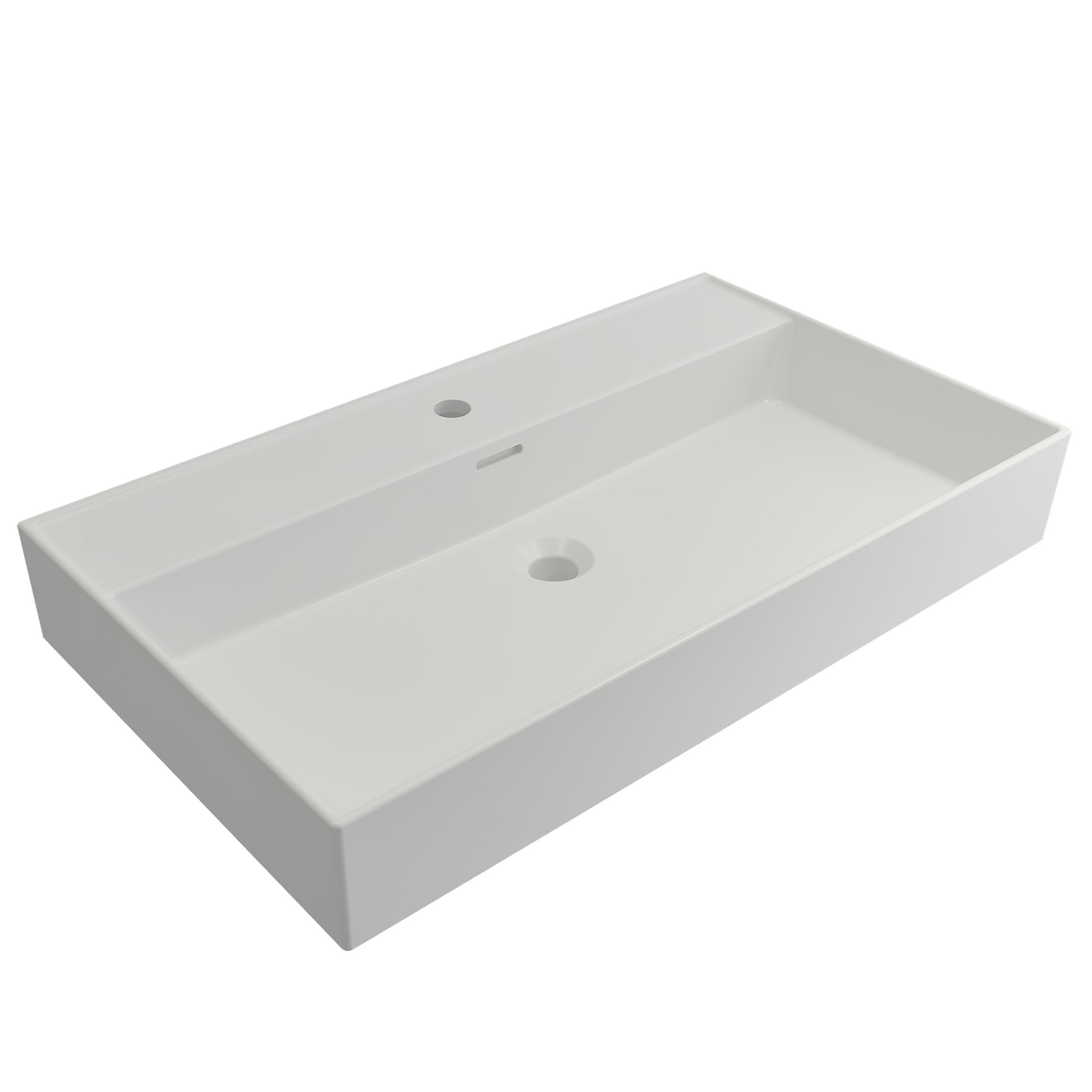 Plieger Kansas wastafel mat wit 80x45cm