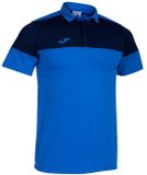 Joma Crew V Korte Mouw Poloshirt Blauw M Man