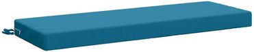 vidaXL Coussin de banc SOEST 100% Polyester Bleu clair 120 x 40 x 8 cm