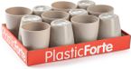 Forte Plastics Drinkglazen - 36 stuks - Taupe - 400 ml - Kunststof