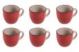 Dubai Light koffiemokken, 90 ml, van aardewerk, 6 stuks