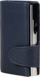 CLICKSAFE JÜSCHA GMBH Clicksafe pasjeshouder - RFID - 8 pasjes - kunstleer/aluminium - blauw/zilver - JU-962102