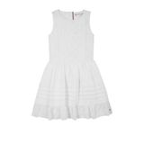Tommy Hilfiger korte jurk broderie wit