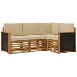 vidaXL Buiten bank set 4 st Polyester