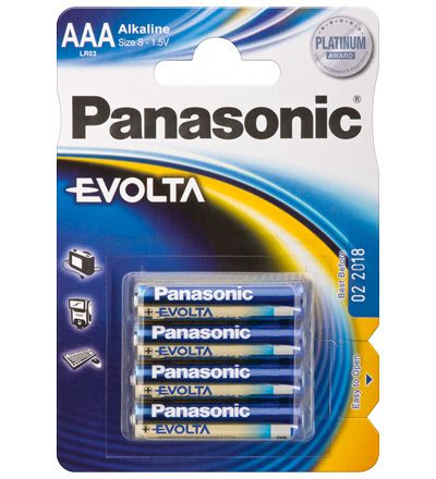 Panasonic LR03 4-BL Panasonic EVOLTA Alkaline Batterijen - 4 stuks
