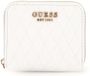 GUESS Betula Small Zip Around Wallet White