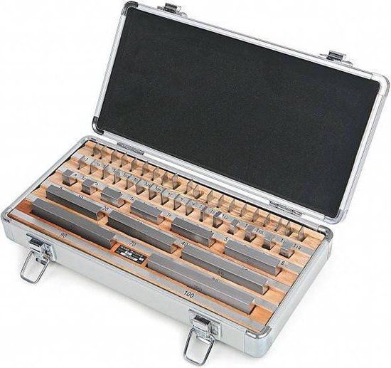HBM Machines B.V. Eindmatenset 47-delig Grade 1 Metaal Zilver