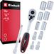 Einhell 372411 Jeu de cliquets réversibles métriques 1/4 13 pièces