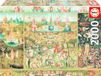 Educa Jardin des délices Puzzle - 2000 Pièces - Adultes - Art et Religion