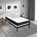 Ensemble sommier et matelas 90x190 cm, lit ensemble avec oreiller et couette