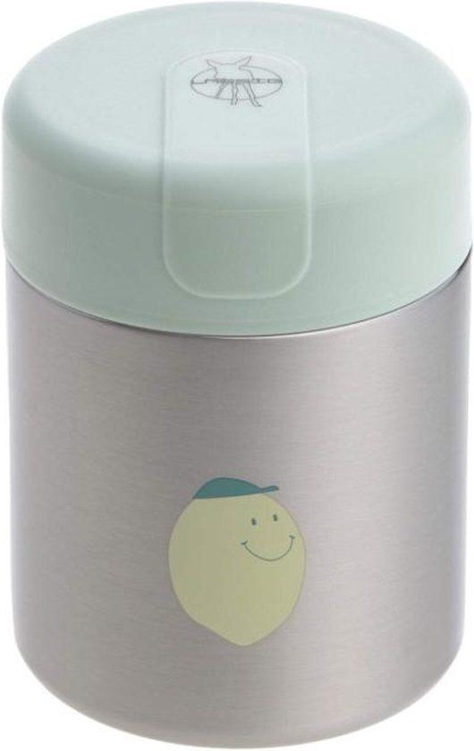 Lässig Bewaarbakje Food Jar voor Babyvoeding - Isothermisch Bewaarpotje - 315ml - Happy Fruits Lemon