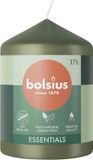 Bolsius 4 stuks olijfgroene stompkaarsen 80/58 (17 uur) Fresh Olive