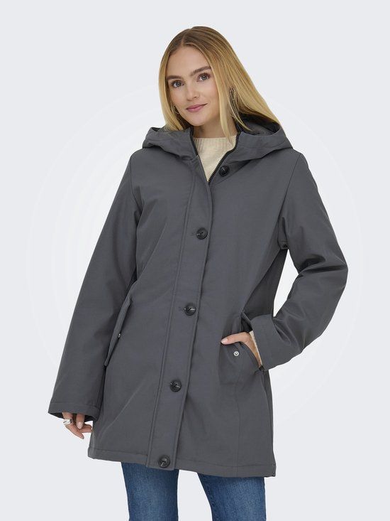 ONLY - ONLOLIVIA LIFE PARKA COAT CS OTW - Dames - Zwart - XL