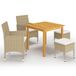 vidaXL 5-delige tuinset, beige