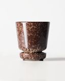 HEMA Pot de fleurs ⌀8x8 cm céramique moucheté marron
