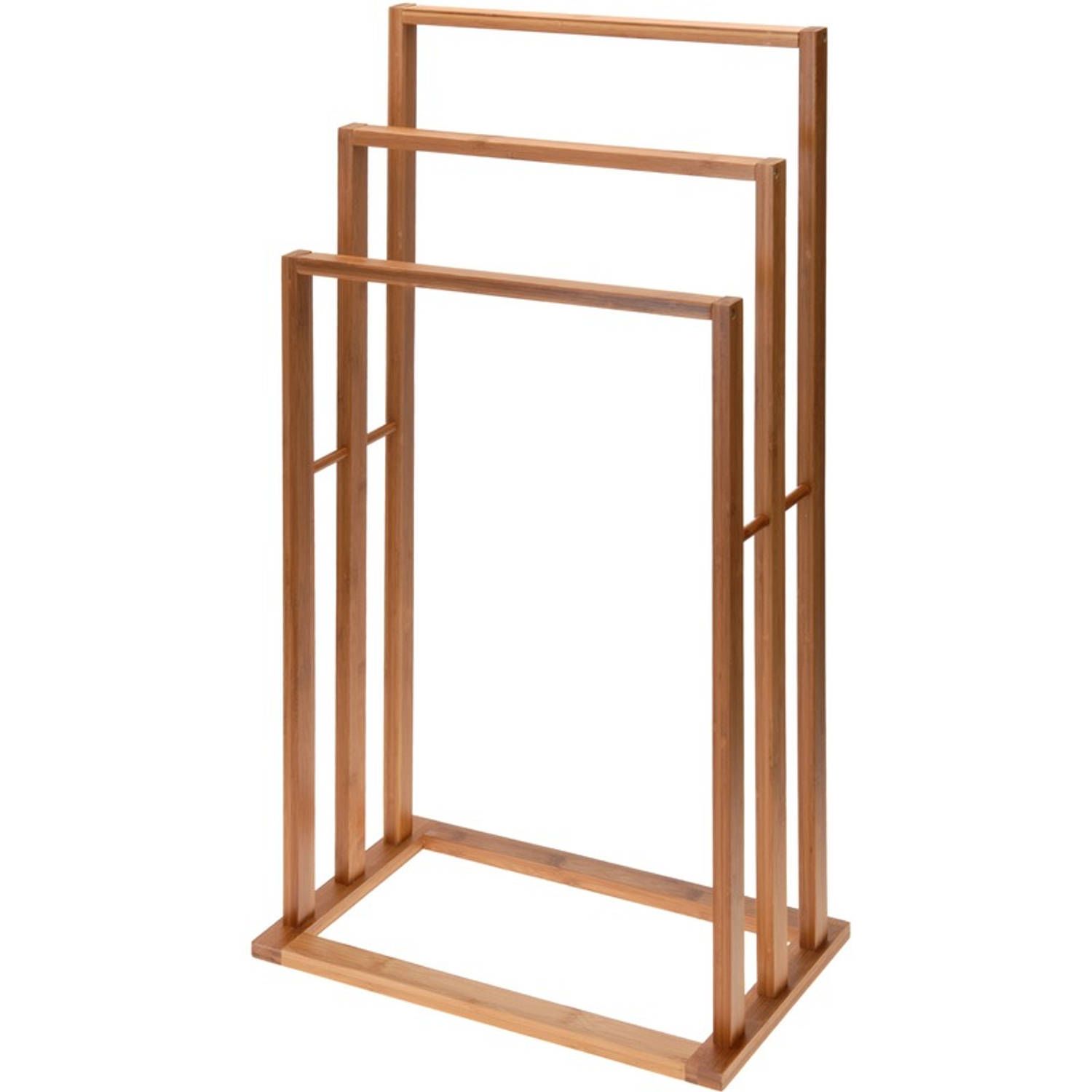 Bamboe Handdoekenrek - 40 x 24 x 82 cm - Bruin