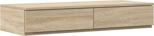 vidaXL Bedlades Sonoma Eik 75 x 36,5 x 16,5 cm Bewerkt Hout