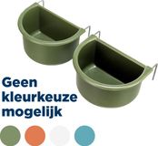 Trixie Set Hangbakjes Met Draadhouder - Kunststof - Assorti - 75ml/85ml