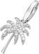 Giorgio Martello Milano Bedel | charm | sterling zilver | palm | plant | karabijn | hanger
