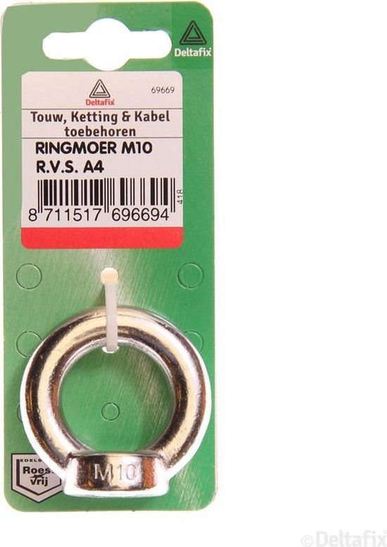 Deltafix Ringmoer M10 RVS